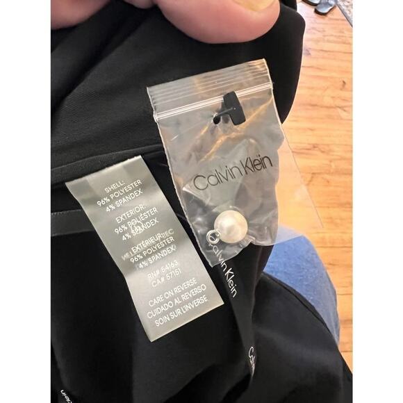 NWT Calvin Klein size PL petite large black blouse - Picture 3 of 4